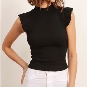 Storia black high neck top